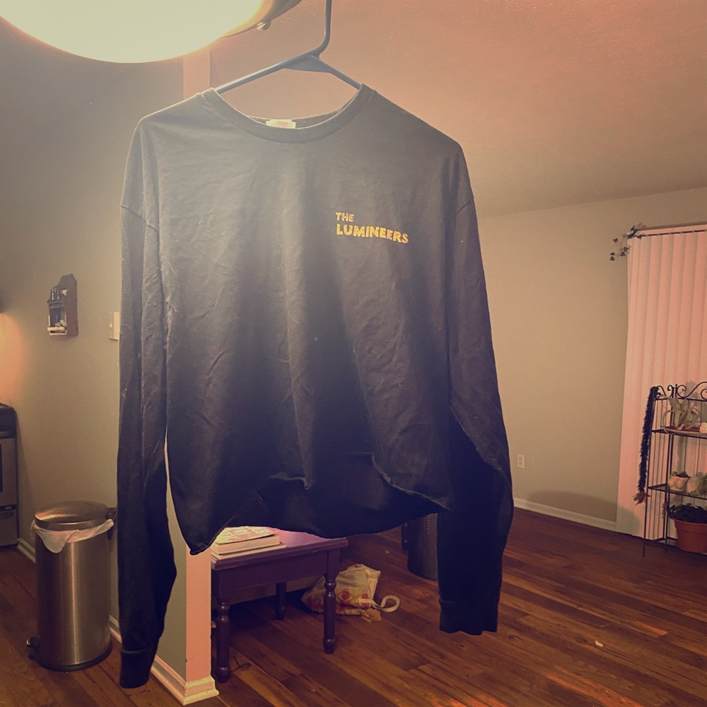 Lumineers  long sleeved cropped concert tee